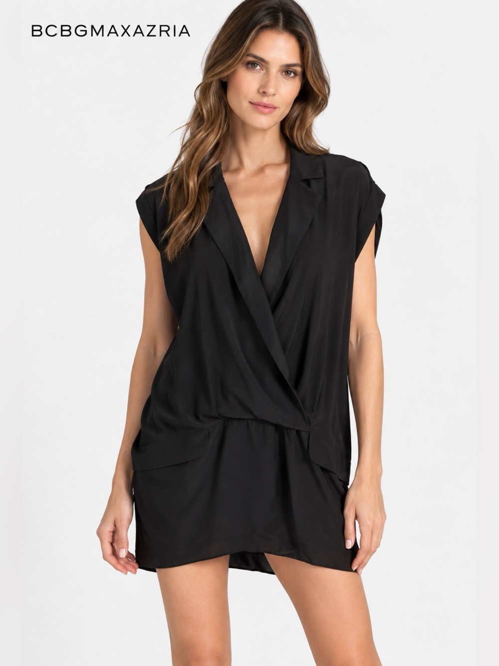 BCBGMaxAzria silk crepe de chine tunic